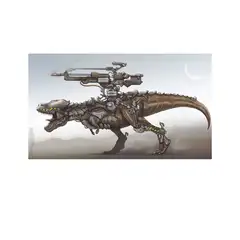 Dinosaur Gun Art