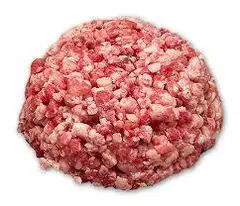 Minced meat with fat