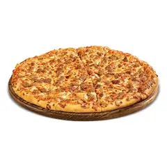 BBQ STEAK PIZZA MEDIUM (Beef, white Onions, BBQ Sauce & Cheese)