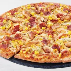 CHICKEN MACON BBQ PIZZA MEGA