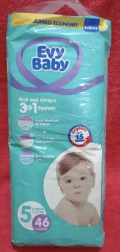 Evy Baby Diapers N5 (11-25kg) 46pcs