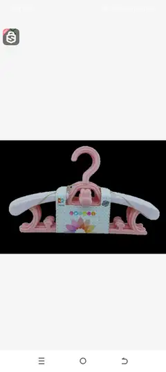 Plastic hanger for costume