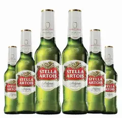 Stella 33cl Beer with 5%Alc pack of 6 bottles