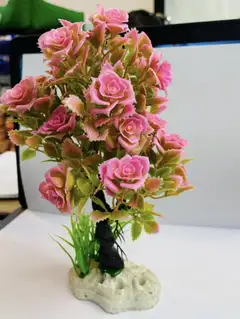 Aquarium decorations (rose)
