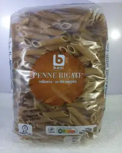 Boni selection PENNE RIGATE au ble complet 500gr