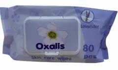 Oxalis skin care wipes Lavender 80pcs