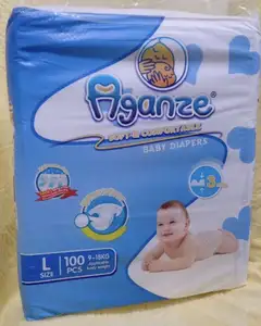 AGANZE Soft & Comfortable Baby Diapers L 100pcs 9-18kg