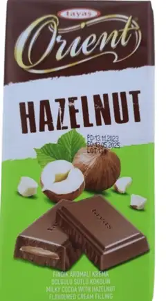 Tayas Orient Hazelnut Chocolate 80gr