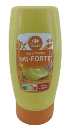 Carrefour Classic Moutarde MI-FORTE 250 ge