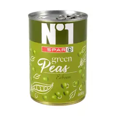 Spar N1 Green Peas 400G