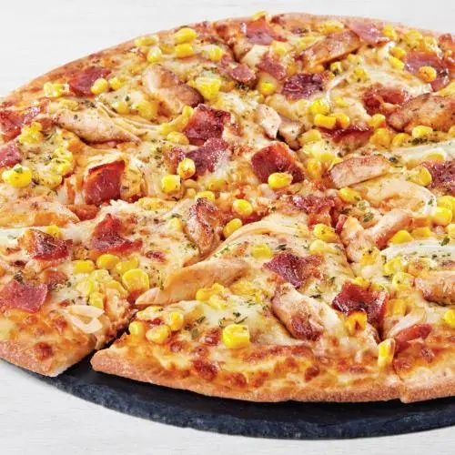 CHICKEN MACON BBQ PIZZA MEGA