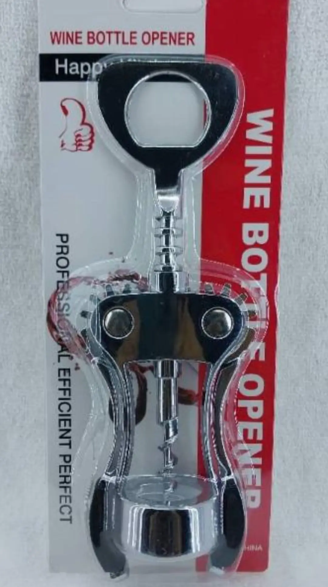 Wine bottle opener