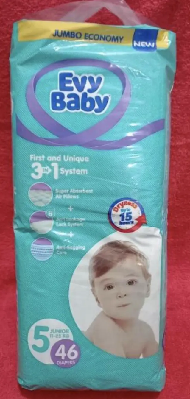 Evy Baby Diapers N5 (11-25kg) 46pcs