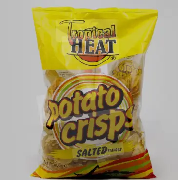 TROPICAL/HEAT POTATO CRISPS SALTED 400G