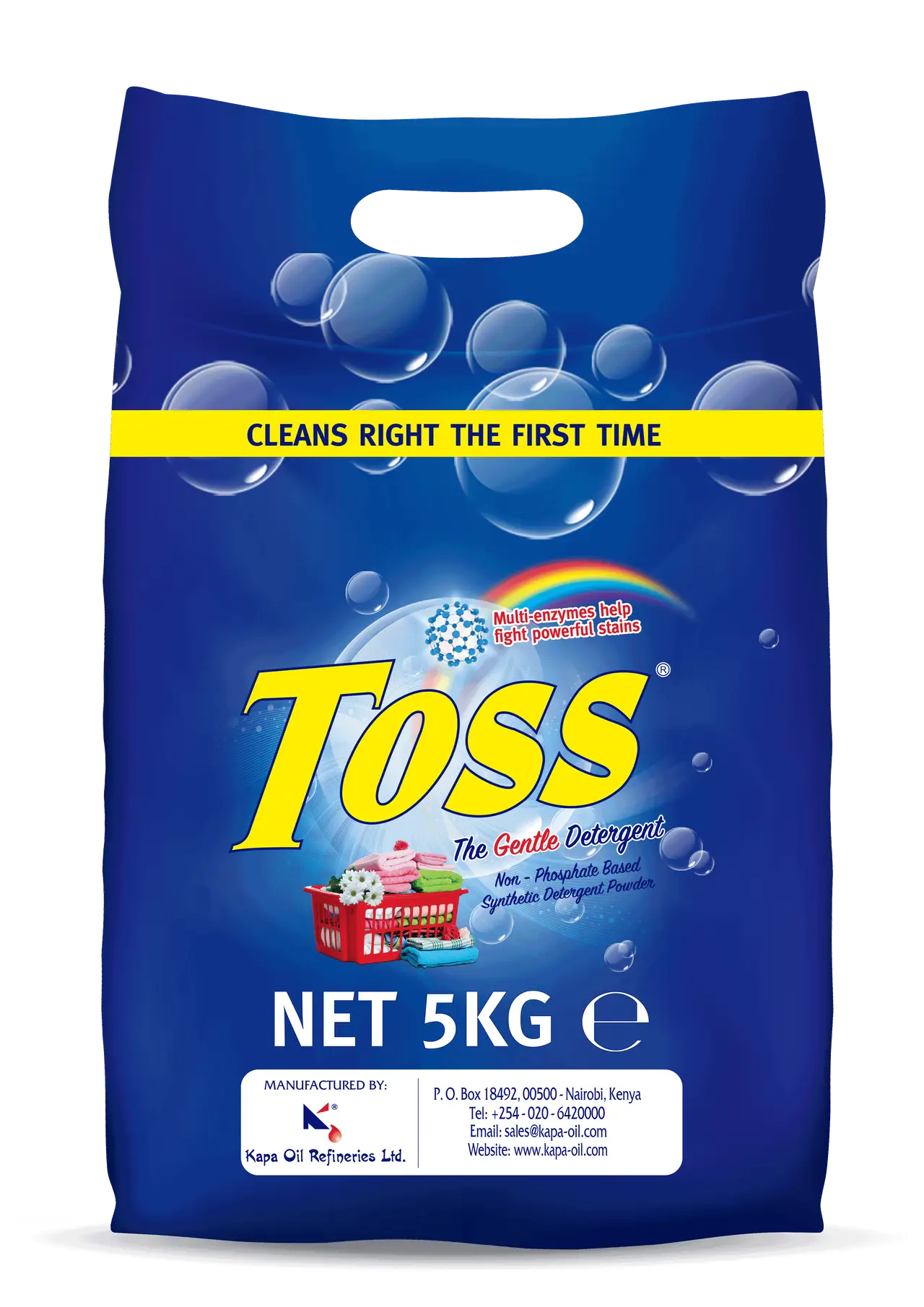 Toss Detergent Powder 5Kg blue