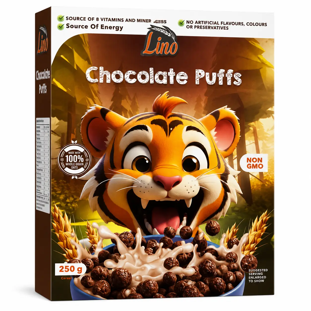 Lino Chocolate Puffs 250G