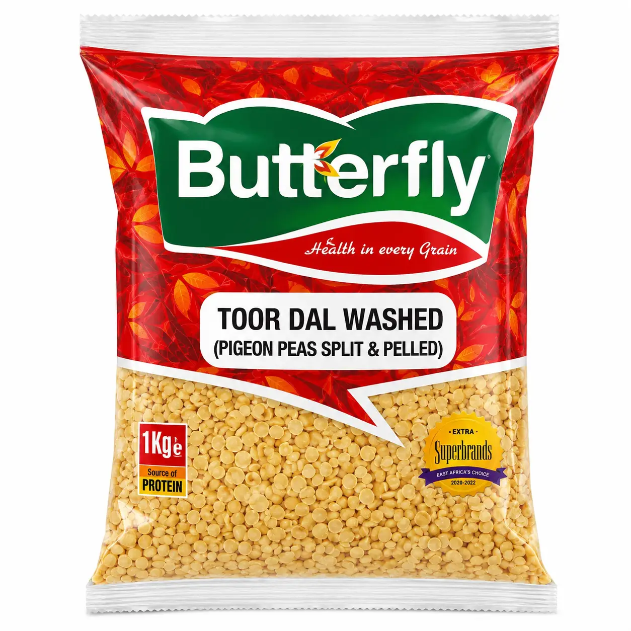 Butterfly Toor Washed(Pigeon Peas Split & Pelled)