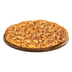BBQ STEAK PIZZA MEGA(Beef, white Onions, BBQ Sauce & Cheese)