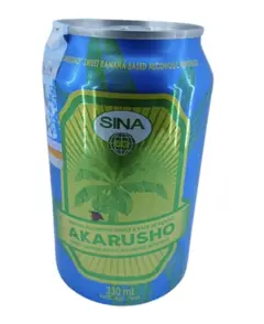 Akarusho sweet banana based  alcohol of 14%alc/vol