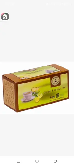 Ginger and lemon mountain  tea bags 25 envelope