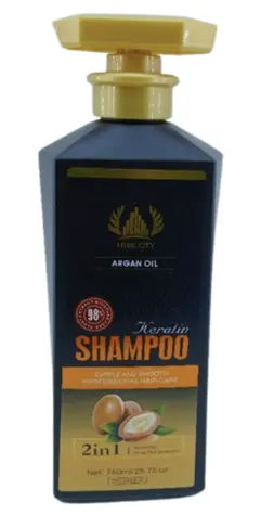 TREE CITY Argan Oil Keratin Shampoo 2in1 Supple and Smooth Professional Hair Care 7..
