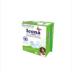 ICONA LONDON 8 MAXI PADS ALOE VERA GREEN