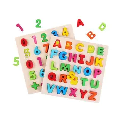 BOARD PUZZLE BIG NUMBERS N ALPHABETICS