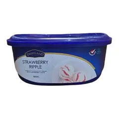 Dairyland Strawberry Ripple Ice Cream 500 ml
