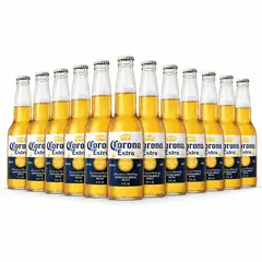 CORONA Extra 33cl Beer with 4.5%Alc pack of 12bottles