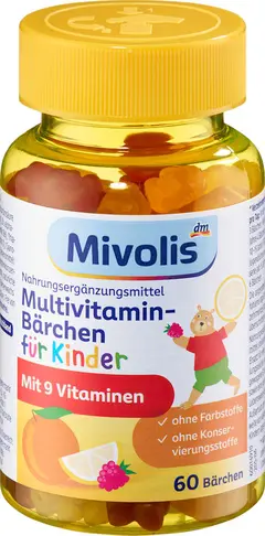 Mivolis Multivitamin-Bärchen für Kinder 60 gummies